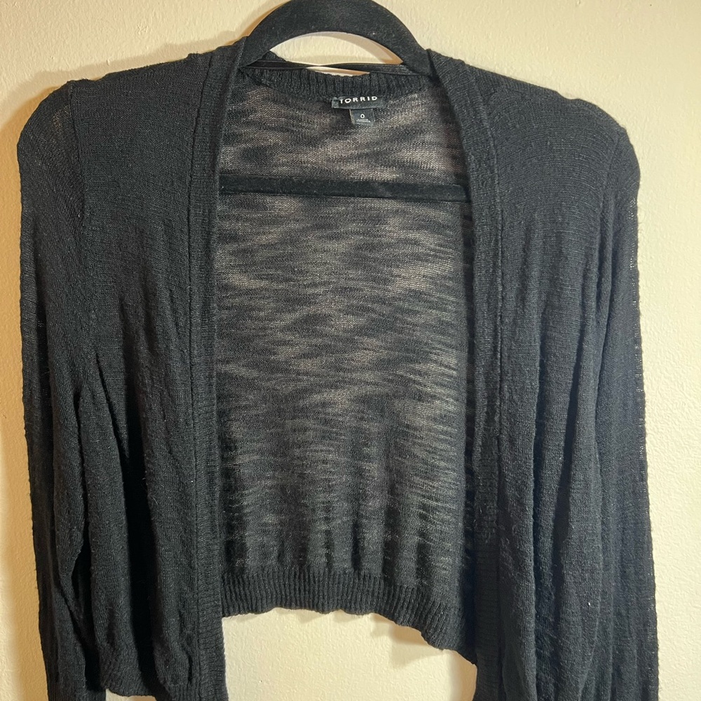 Torrid Black Cardigan Size 0